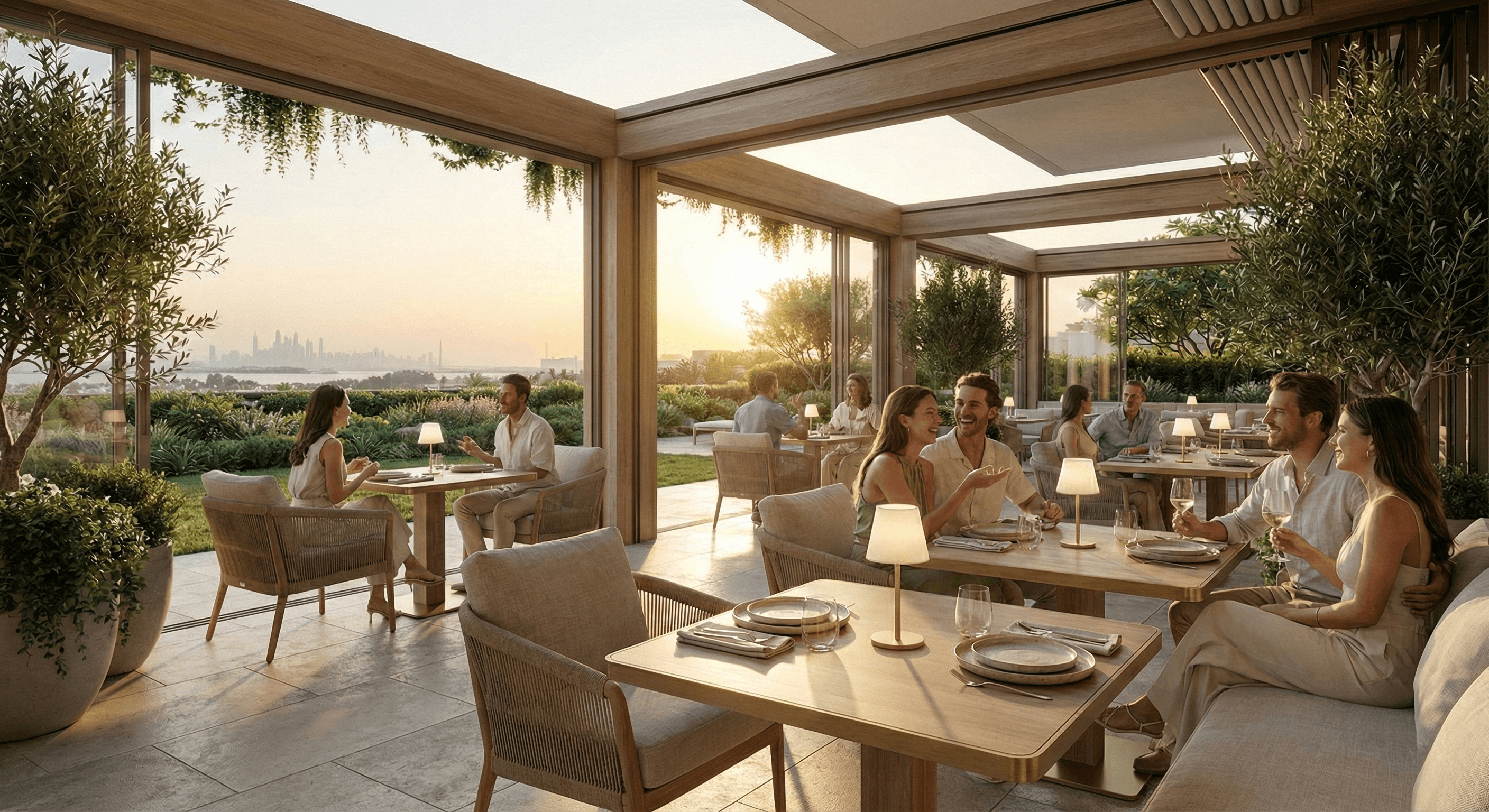 Elegant restaurant interior